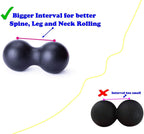 Peanut Massage Ball Roller Double Lacrosse Ball Acupoint Myofascial Release Muscle Knot Relaxer Mobility Trigger Point for Physi