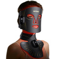 Red Light Therapy for Face and Neck, 4 Modes Cordless Face Mask Light Therapy with Neck Masks, 850nm Infrared & Red Light Mask, 