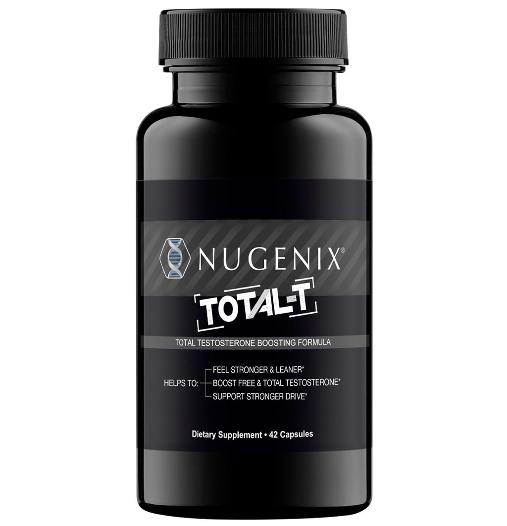 Nugenix Total-T, Free and Total Testosterone Booster Supplement for Men, 90 Count