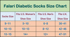 Physicians Approved Diabetic Socks Crew Unisex 3, 6 or 12-Pack (13-15, 6 Pairs Black)