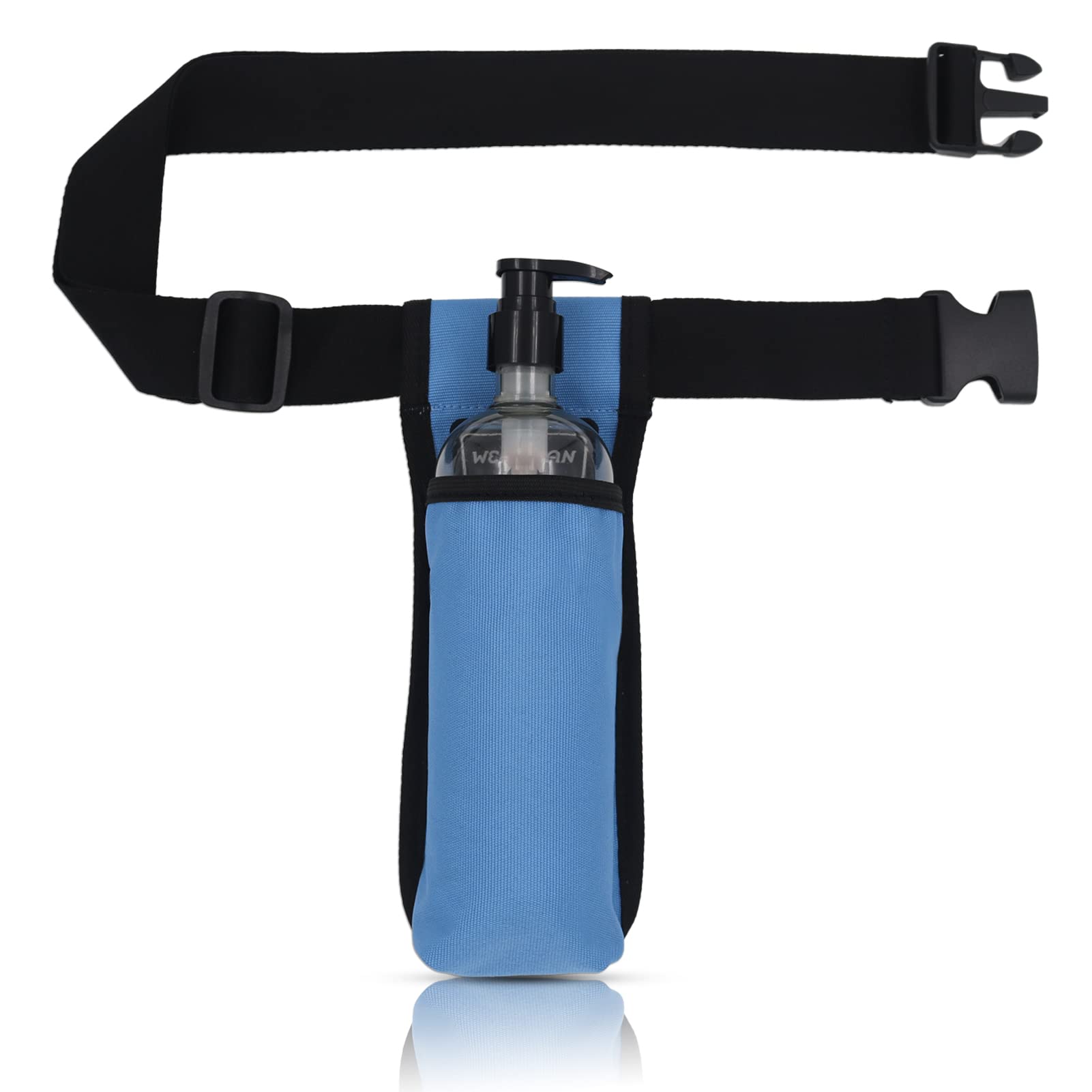 WEARWAN Massage Oil Holster, Adjustable and Durable Massage Holster, Bag only, Bottle not Included (1B-SkyBlue)