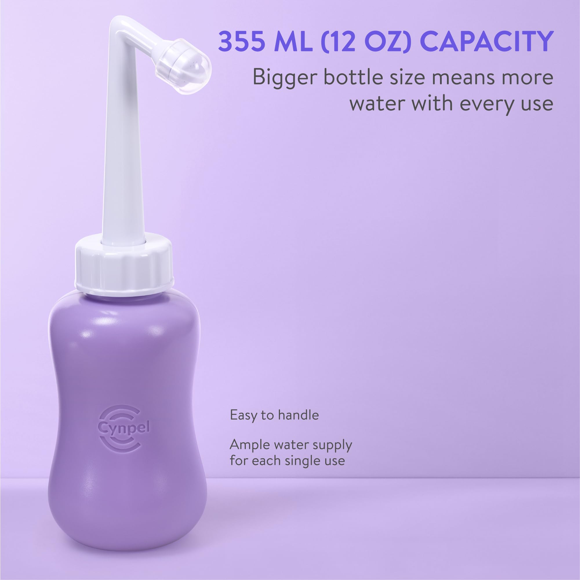 Cynpel Peri Bottle - Portable Travel Bidet for Men or Women - FSA HSA Eligible - Labour and Maternity Hospital Bag Essentials -