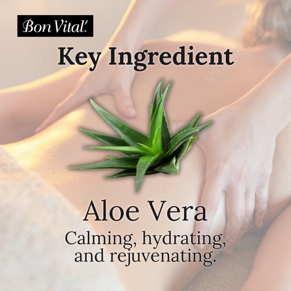 Bon Vital Original Massage Gel for a Versatile Massage Foundation to Relax Sore Muscles and Repair Dry Skin, Superior Glide & G
