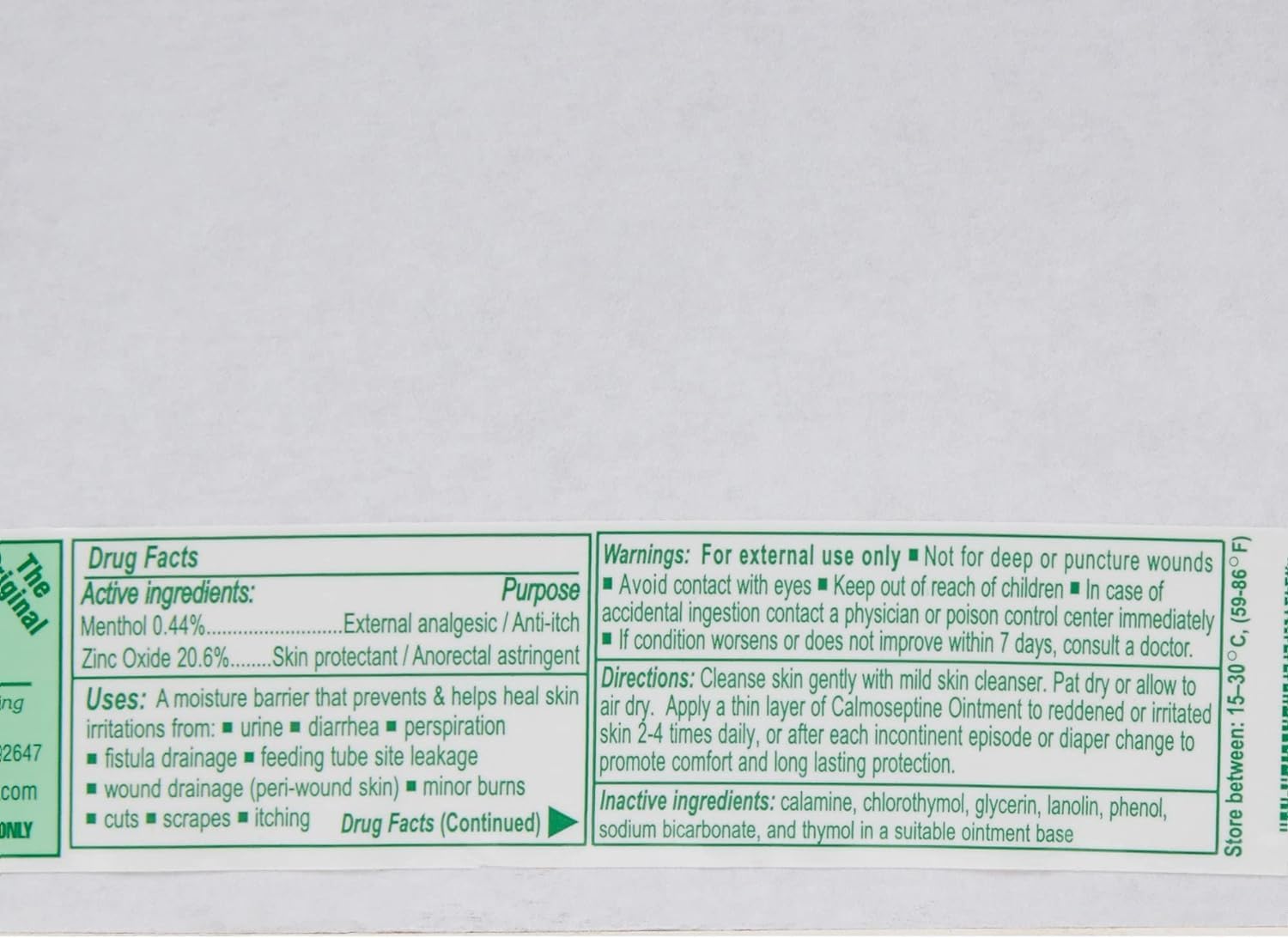 CALMOSEPTINE Diaper Rash Ointment Jar, 2.5 Oz (2 Pack)