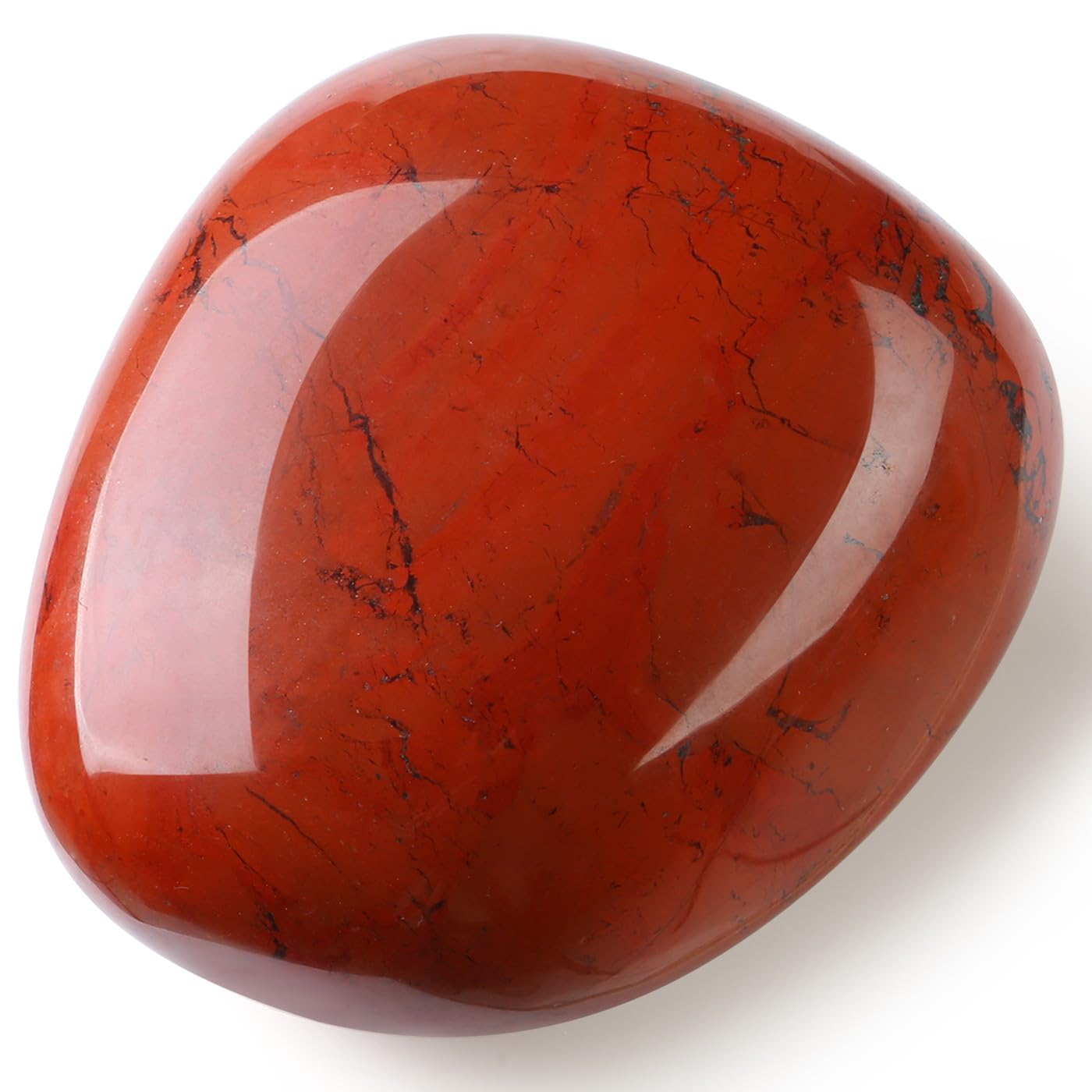 MAIBAOTA 1.6-2.0''Red Jasper Stone Large Red Stone Reiki Jasper Natural Tumbled Polished Stones for Energy Witchcraft Therapy Me