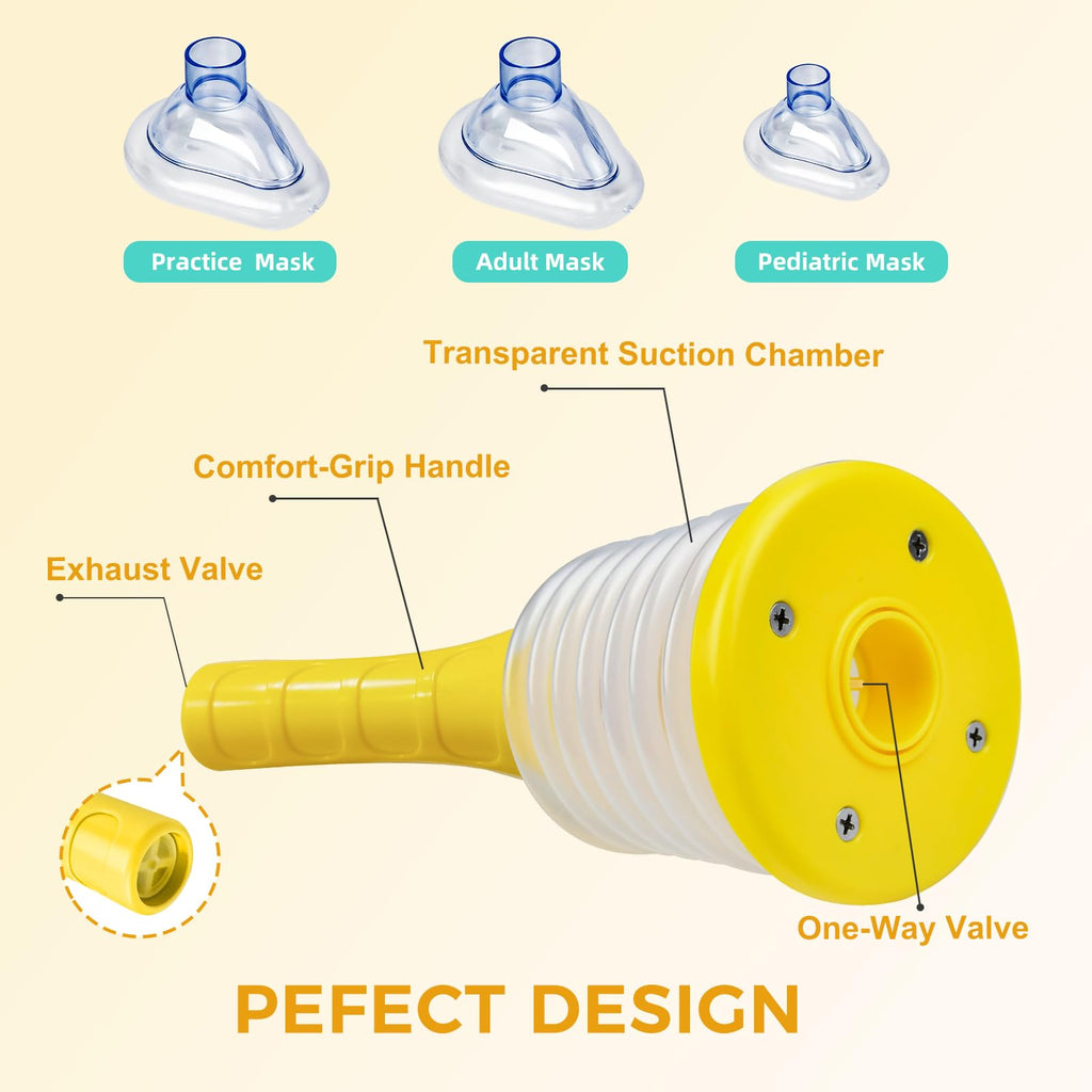 Xanili Choking Rescue Device for Kids & Adults, Anti Choking Device, Portable Suction Rescue Device, Portable Airway Suction Dev