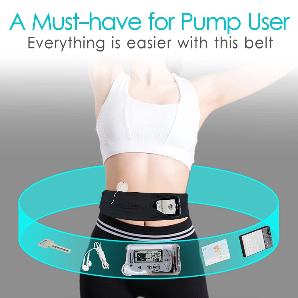 Kids Insulin Pump Belt Holder Children Discreet Diabetic Waist Fanny Pack Pouch for T1D Diabetes Receiver Pumps Device Epipen Su