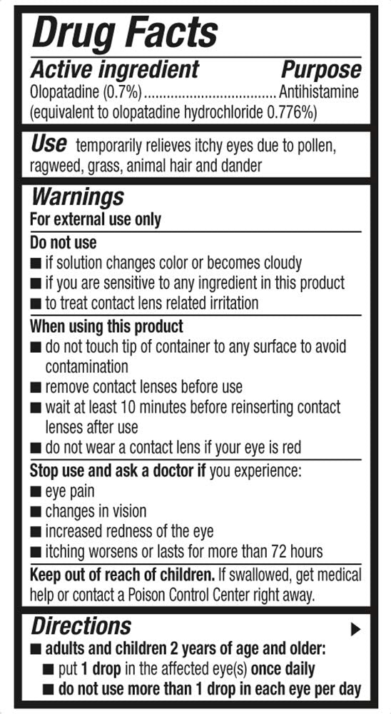 Pataday Once Daily Relief Extra Strength Relief 2.5ml, 2 Count(Pack of 1)