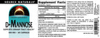 Source Naturals D-Mannose, Potent Urinary Tract & Bladder Health Support*, 500mg - 60 Capsules
