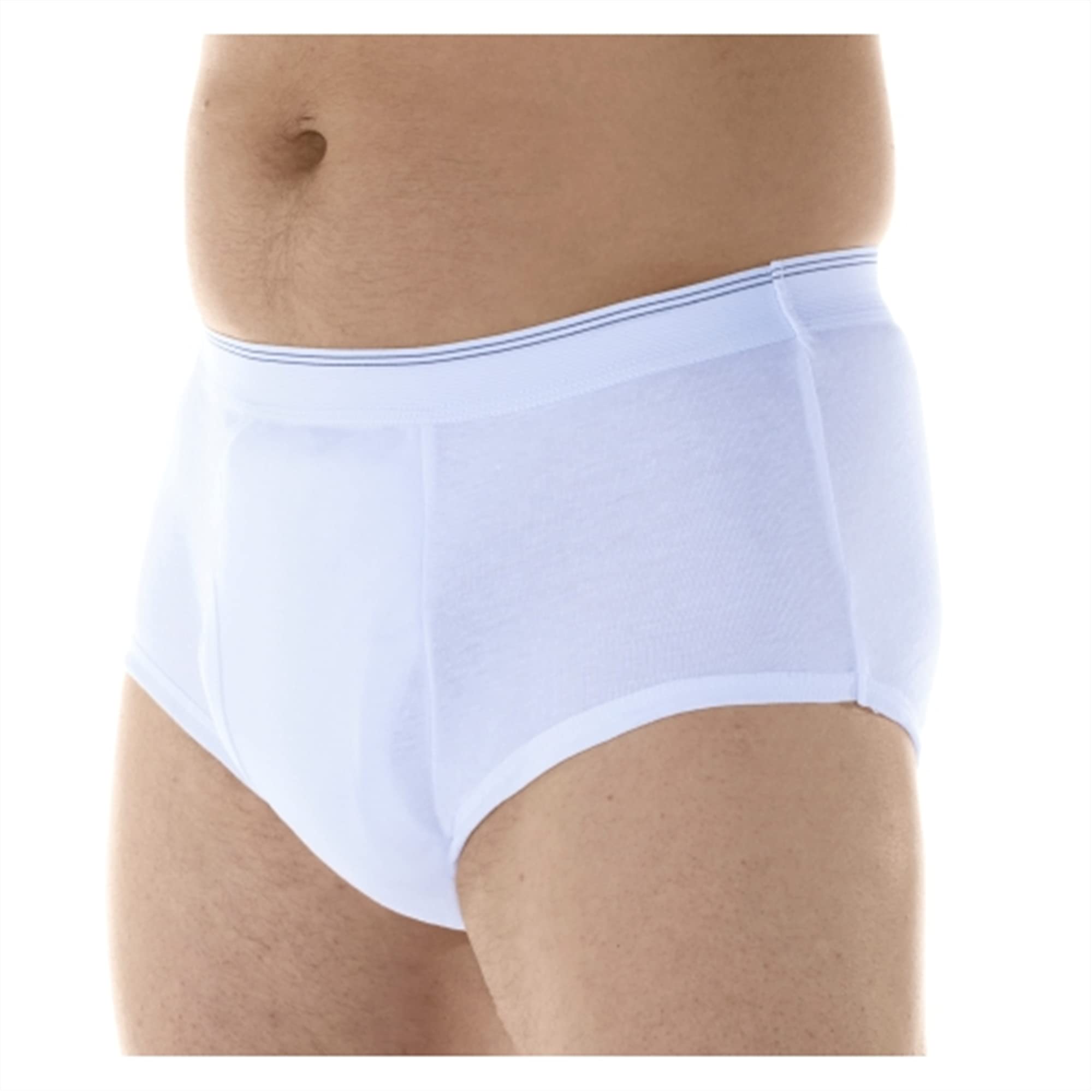Wearever Mens Incontinence Briefs for Bladder Control with Super Absorbency - Reusable & Washable Leak Proof Underwear for Men (