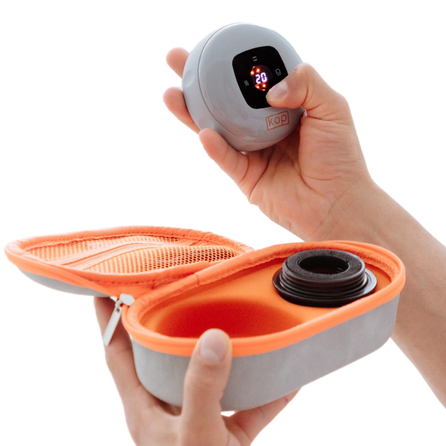 Deham Care - KOP Electric Smart Cupping Kit for Massage Therapy with Travel Case - Home Electric Cupping Set with Heat, Massage,