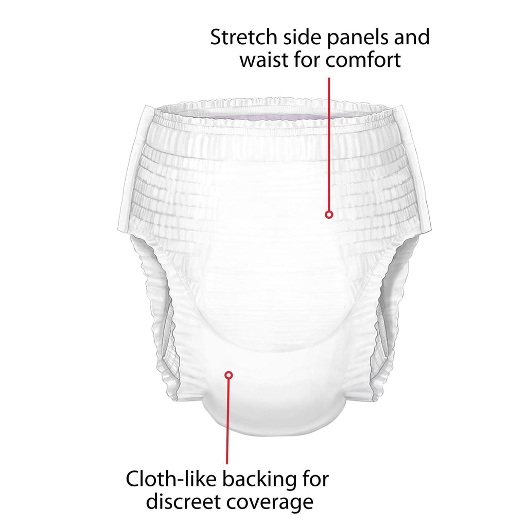 Curity Youth Pants, Unisex-Youth, 14 Count, Heavy Absorbency, Pull-On, Cloth-Like Topsheet, Disposable, Size Large, 51-70 lbs