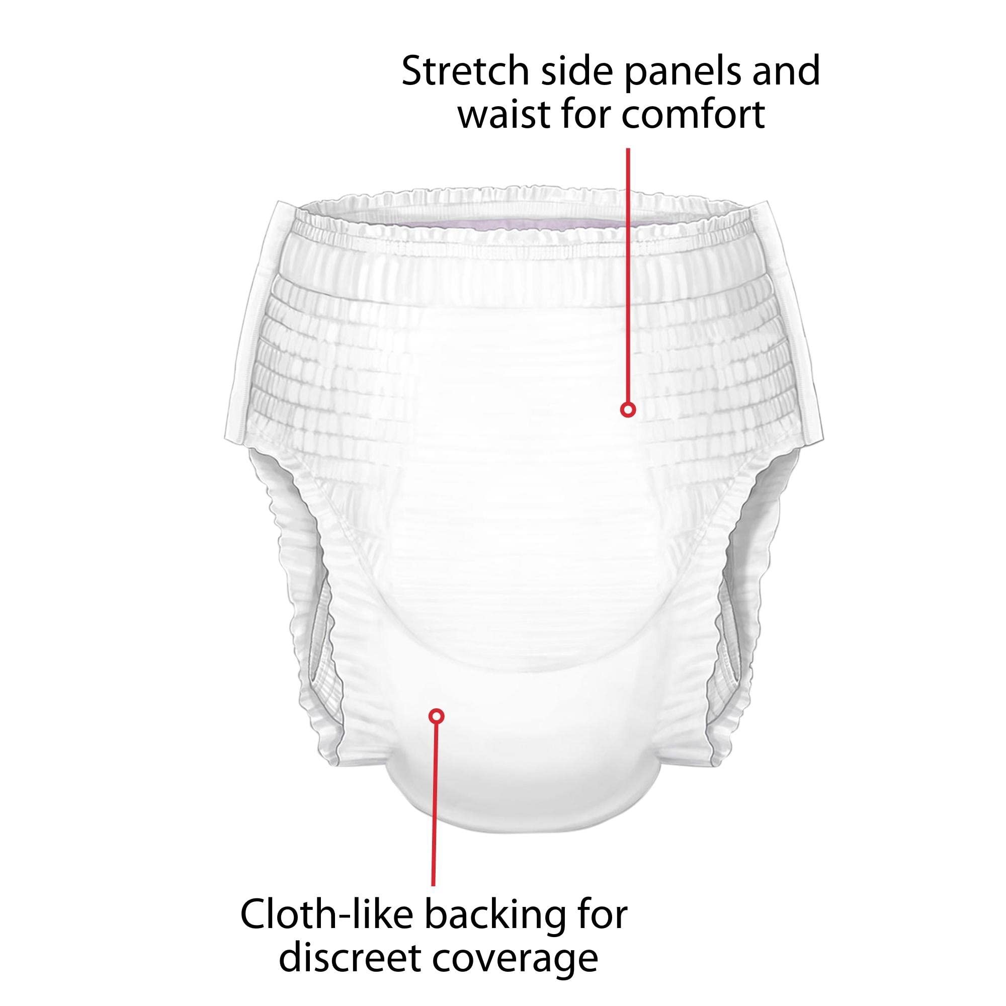 Curity Youth Pants, Unisex-Youth, 14 Count, Heavy Absorbency, Pull-On, Cloth-Like Topsheet, Disposable, Size Large, 51-70 lbs
