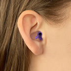 Flare Calmer Mini - Small Ear Plugs Alternative - Reduce Annoying Noises Without Blocking Sound - Soft Reusable Silicone - Purpl