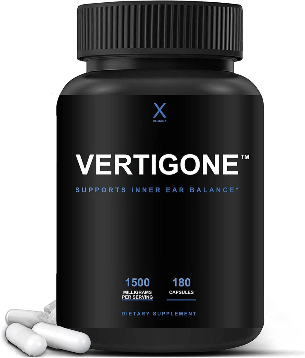 HUMANX VertiGone - Vertigo Relief - Time-Tested Ingredients - Ancient Natural Inner Ear Balance Supplement - Relieves Dizziness,