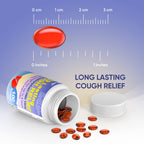 RXZELL Adult Cough Relief, Dextromethorphan HBr 15mg (100 Softgels), 8 Hour Long Lasting, Non-Drowsy, Cough/Bronchial Suppressan