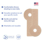 EpiDerm Areopexy Silicone Scar Sheets - Reusable, Washable & Customizable - Lollipop    Shape Ideal for Lejour Breast Augmentati