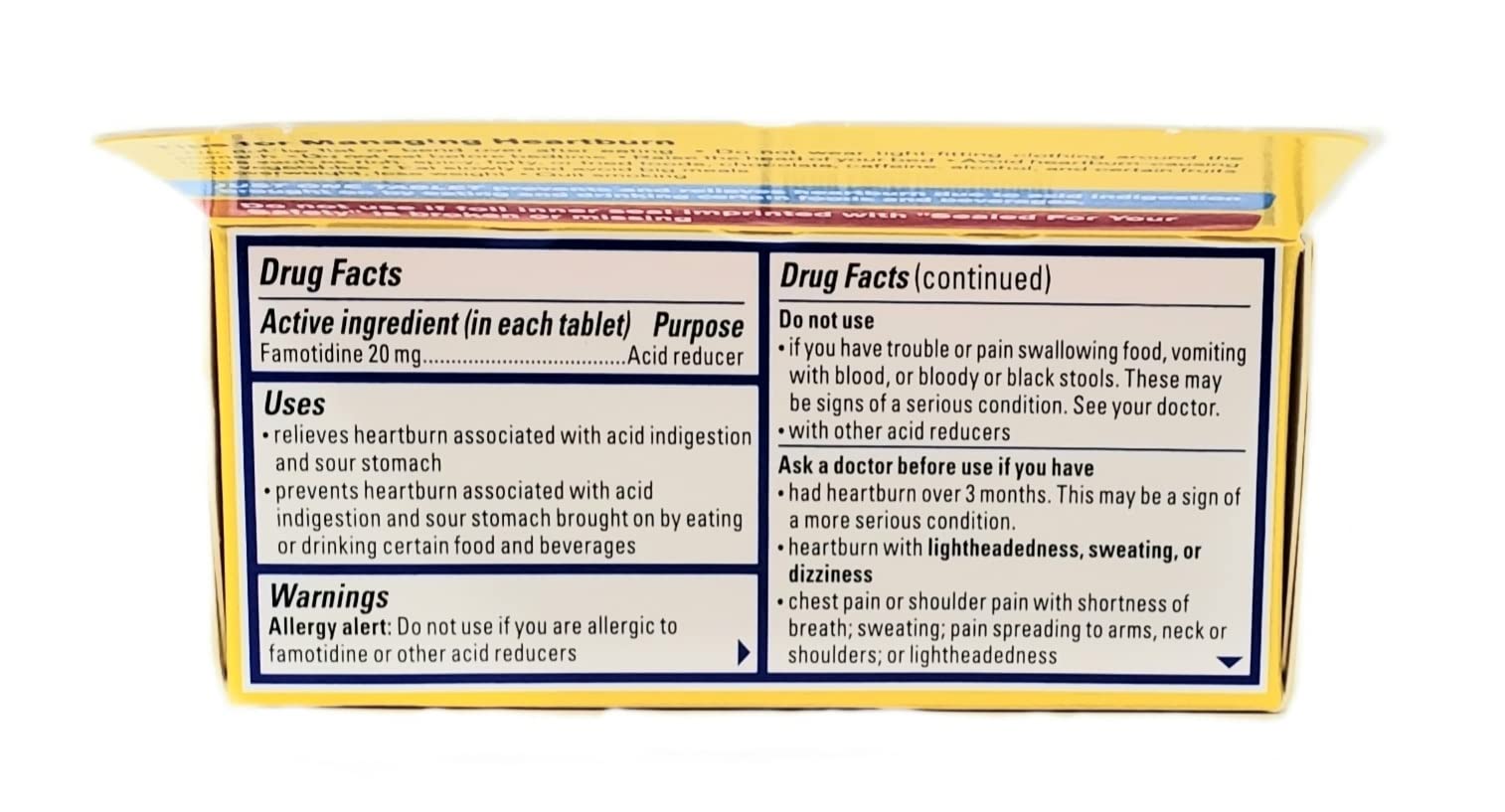 Pepcid AC Maximum Strength - Pack of 2 Boxes - 75 Tablets Per Box - 150 Tablets Total - Prevents & Relieves Heartburn Due to Aci