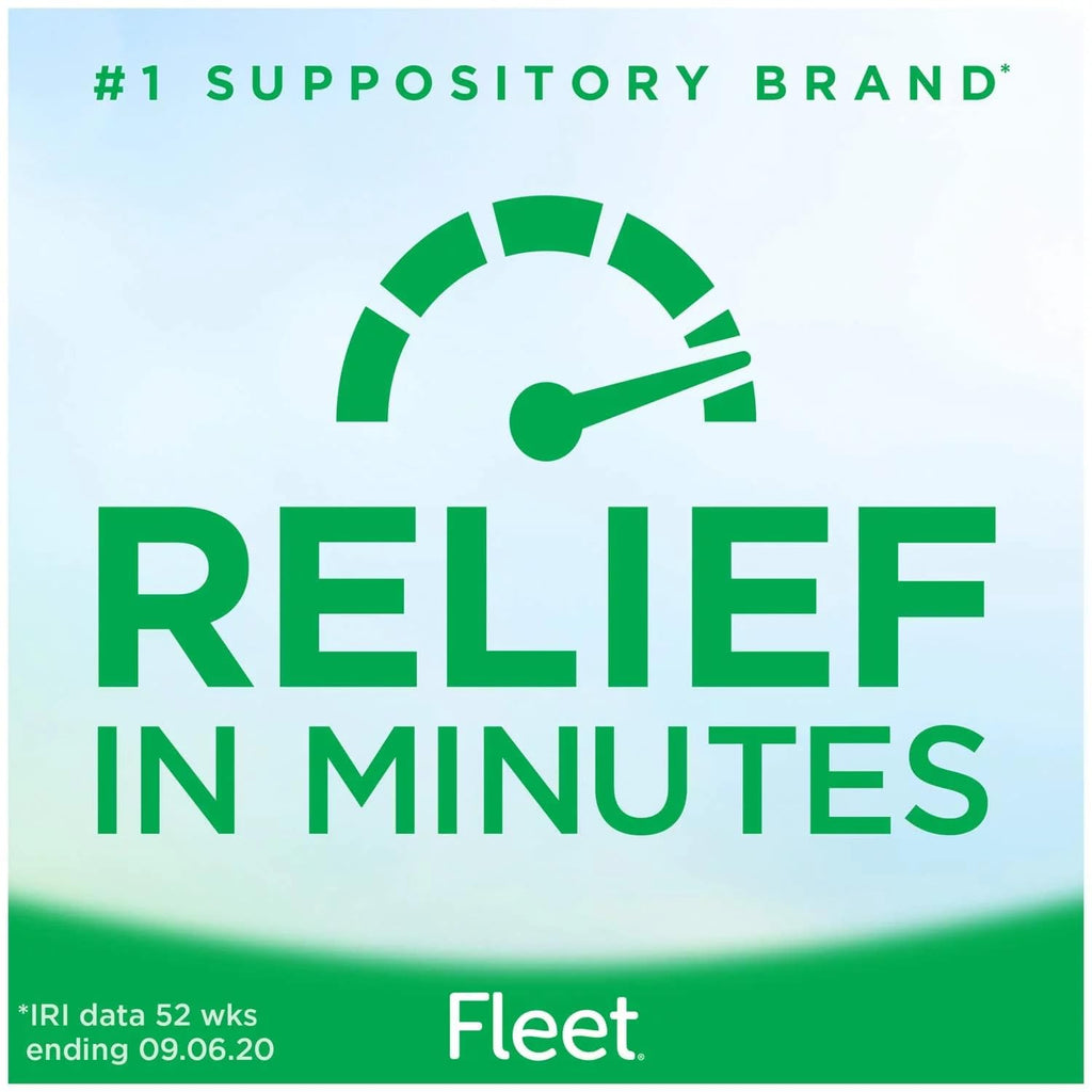Fleet Glycerin Suppositories Adult 12 Each (Pack of 4)