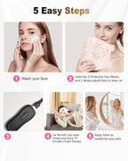 BETNEP Red Light Therapy for Face, LED Face Mask Light Therapy,Near-Infrared 850 Red Light Therapy Mask(NIR),Portable,Rechargeab