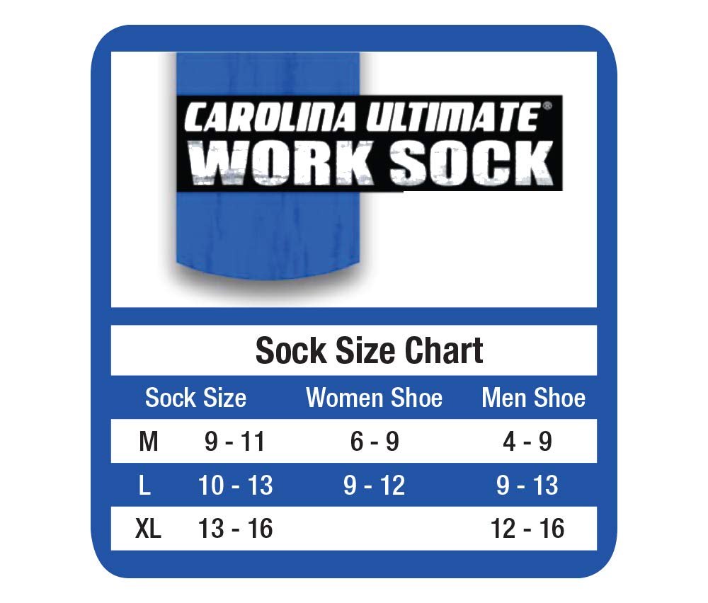 Carolina Ultimate Men's Diabetic Non-Binding Crew Socks 2 Pack, White, Large