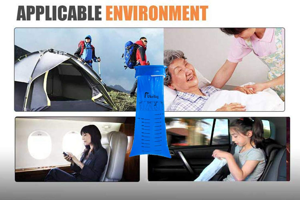 50 Pack Emesis Bag, Disposable Vomit Bags, Aircraft Barf Bags Car Sickness Bag, Nausea Bags for Travel Motion Sickness