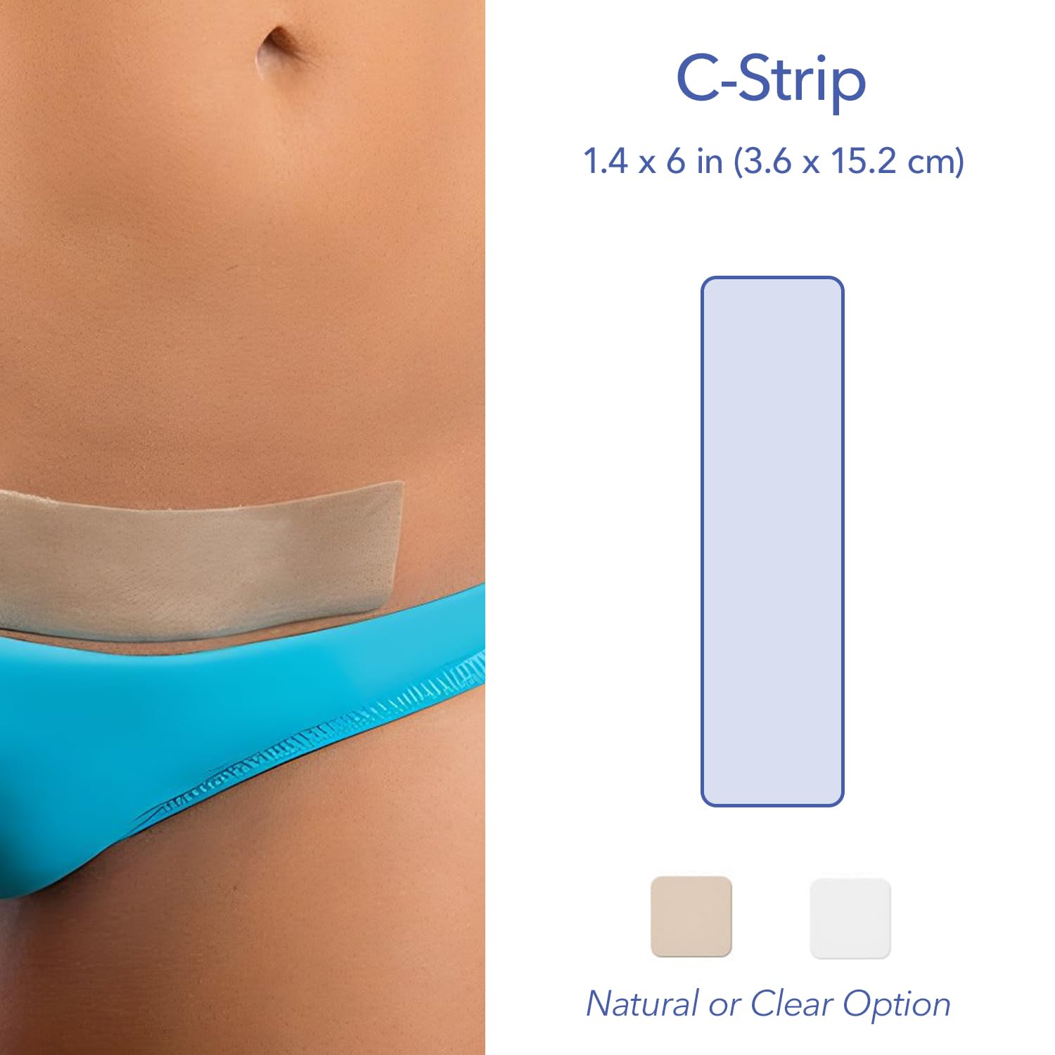 Biodermis Epi-Derm C-Strips, Silicone Gel Sheeting for Scars, Ideal for C-Section, Tummy Tuck, Hysterectomy & Cardiac Surgery Sc