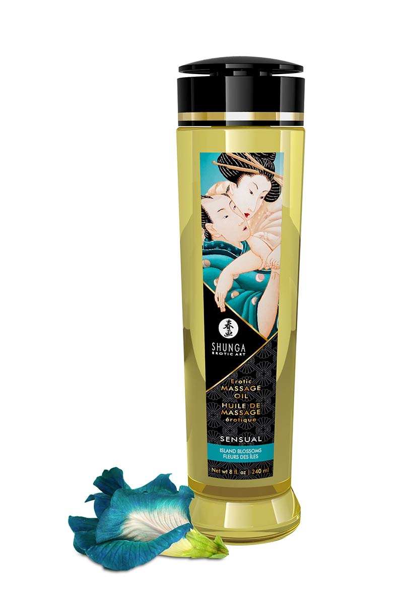 MASSAGE OIL SENSUAL/ ISLAND BLOSSOMS 8 OZ