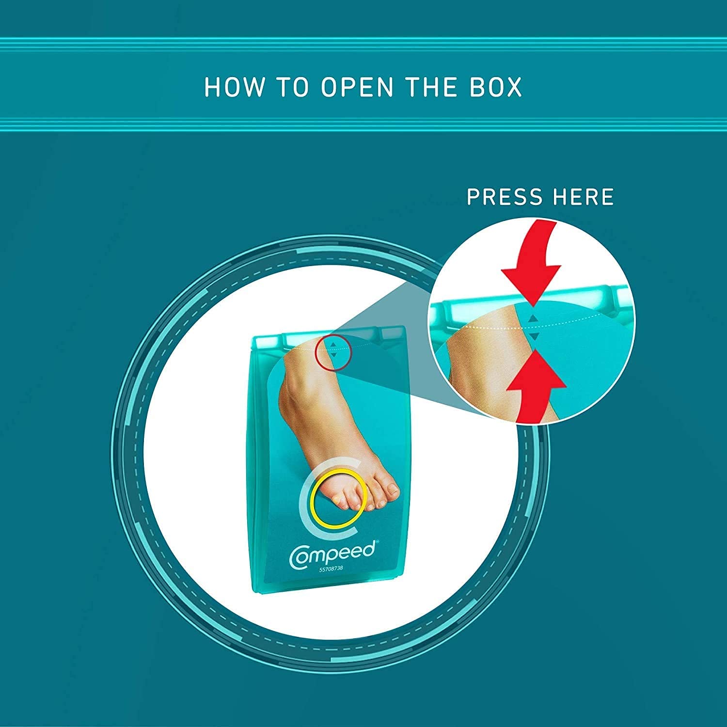 Compeed Corn Plasters, Advanced Corn Care Cushions, 10 Count (Pack of 2) - Packaging may Vary