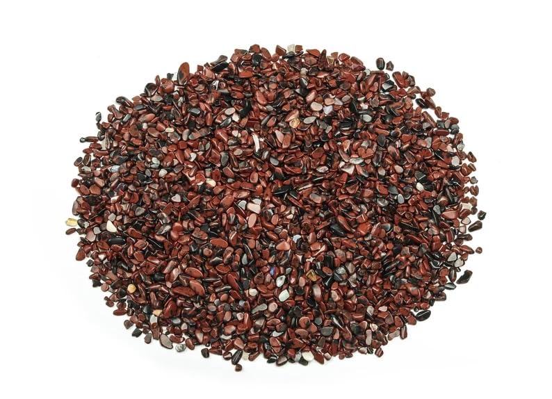 Indian Consigners Natural Crushed Polished Tumbled Gem Stone Chips, Decoration & Healing Crystals (Mahagony)