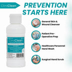 Versatile, Antiseptic Solution containing Chlorhexidine Gluconate 4% (CHG), Odorless, Dye-free, Patient Pre-Op Prep, Personal Ha