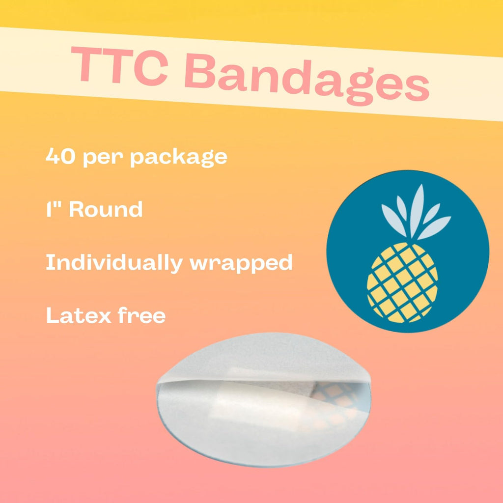 MyVitro Rainbow Pineapple Bandages | Perfect for IVF Shots | 40 Count