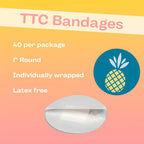 MyVitro Rainbow Pineapple Bandages | Perfect for IVF Shots | 40 Count