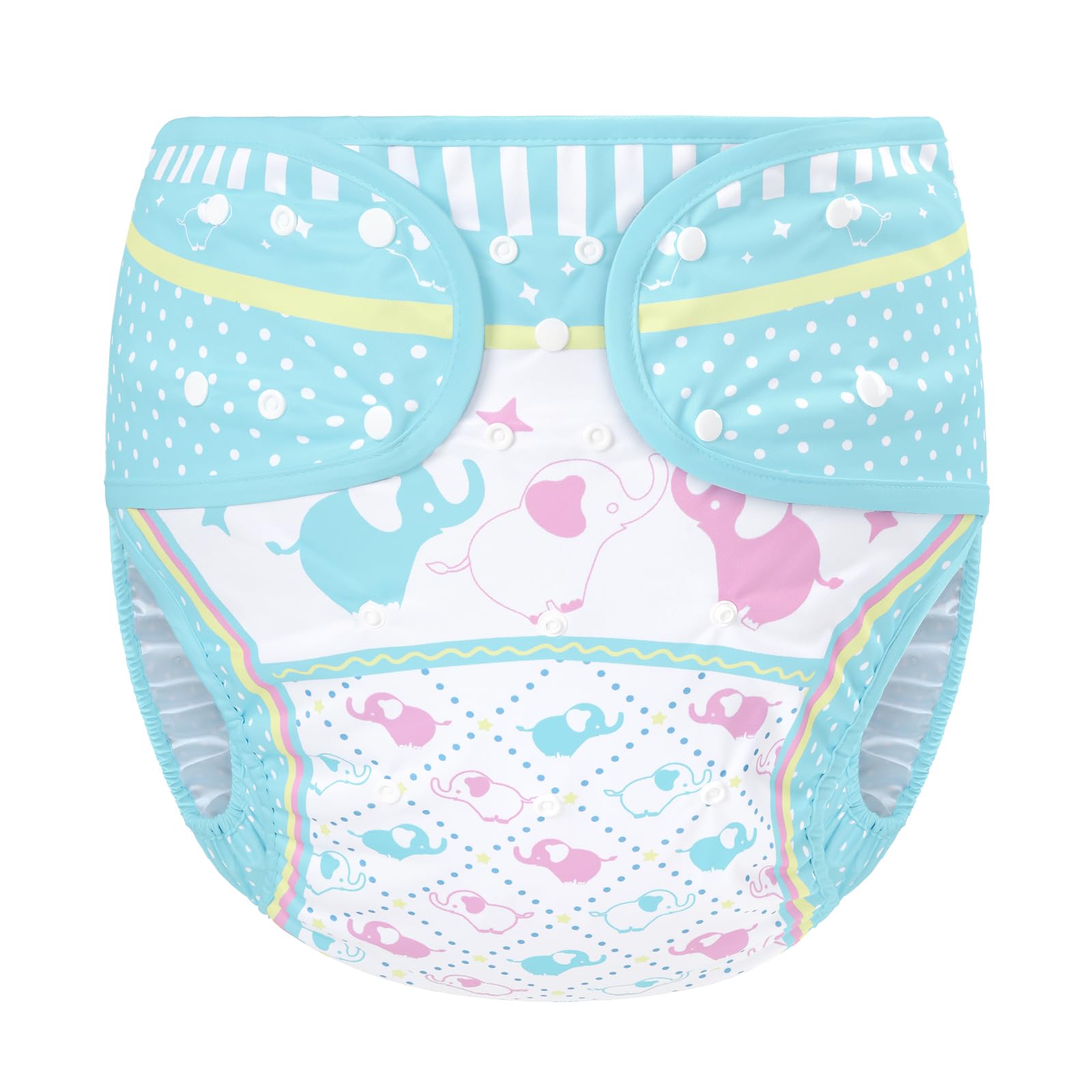 Littleforbig Washable Adjustable Reusable Waterproof Cloth Adult Diaper Wrap Cover One Size - Little Trunks