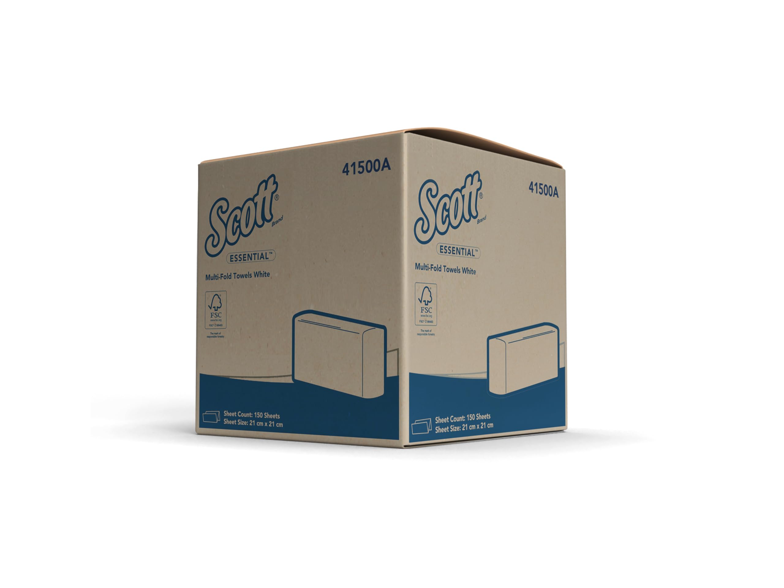 Scott Essential Multifold Paper Hand Towels (M Fold), 56 Packs, 200 Pulls/Pack (Total 11,200 Sheets) (41500A)