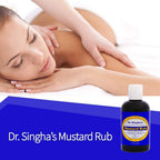 Dr. Singhas Mustard Rub, Therapeutic Body Massage Oil - with Best Essential Oils for Sore Muscles & Stiff Muscle Relief (6 Ounc