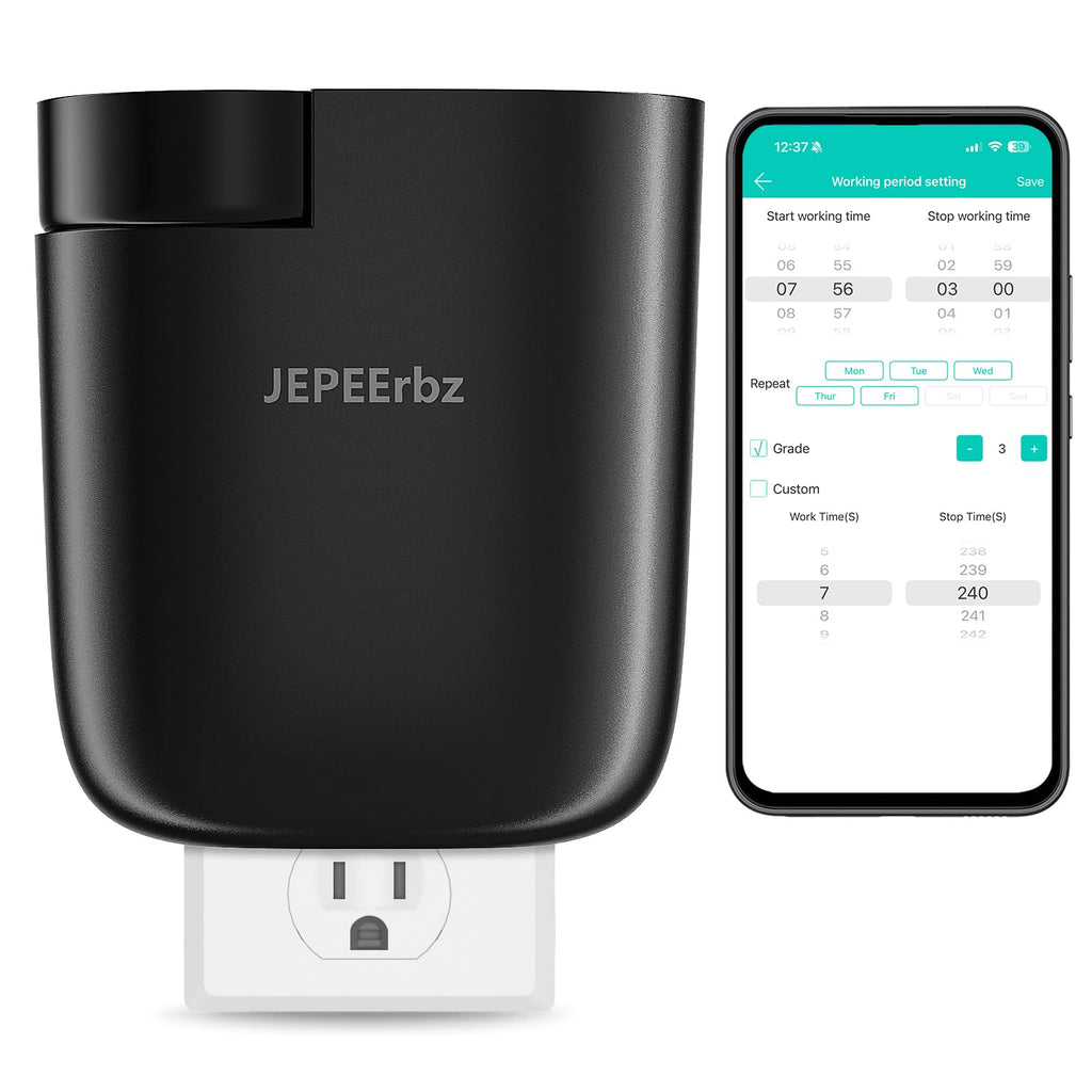 Waterless Diffuser, Plug in Diffuser for Essential Oils,Waterless Essential Oil Diffuser in Wall, Smart Bluetooth App Control, U