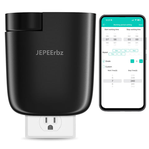 Waterless Diffuser, Plug in Diffuser for Essential Oils,Waterless Essential Oil Diffuser in Wall, Smart Bluetooth App Control, U