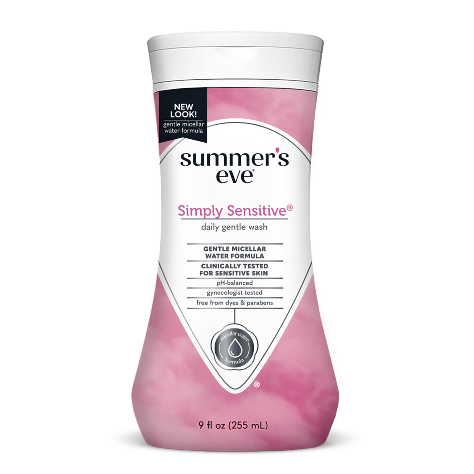 Summers Eve Simply Sensitive Daily Gentle Feminine Wash, Removes Odor, pH balanced, 9 fl oz