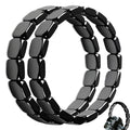 Fqwrus Hematite Bracelet Men - Reignites Masculine Energy, Natural Hematite Stone Beaded Stretch Healing Bracelets Reclaim Your 
