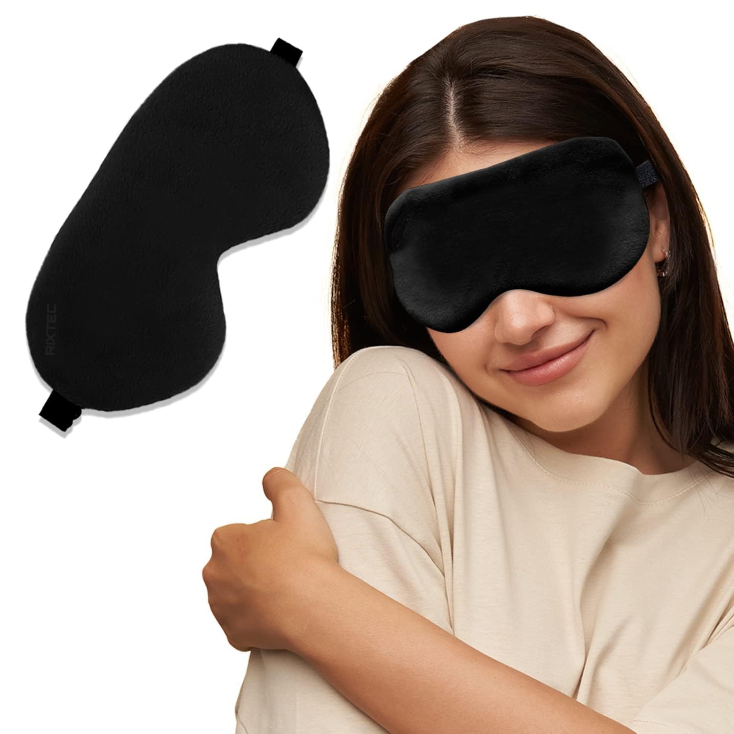 Homcoyz Eye Mask For Sleeping With Adjustable Strap Super Soft Sleeping Mask Blind Fold For Comfortable Sleep Travelling Sleep M