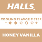 HALLS Throat Soothing Honey Vanilla Cough Drops, 12 Bags of 30 Drops (360 Total Drops)