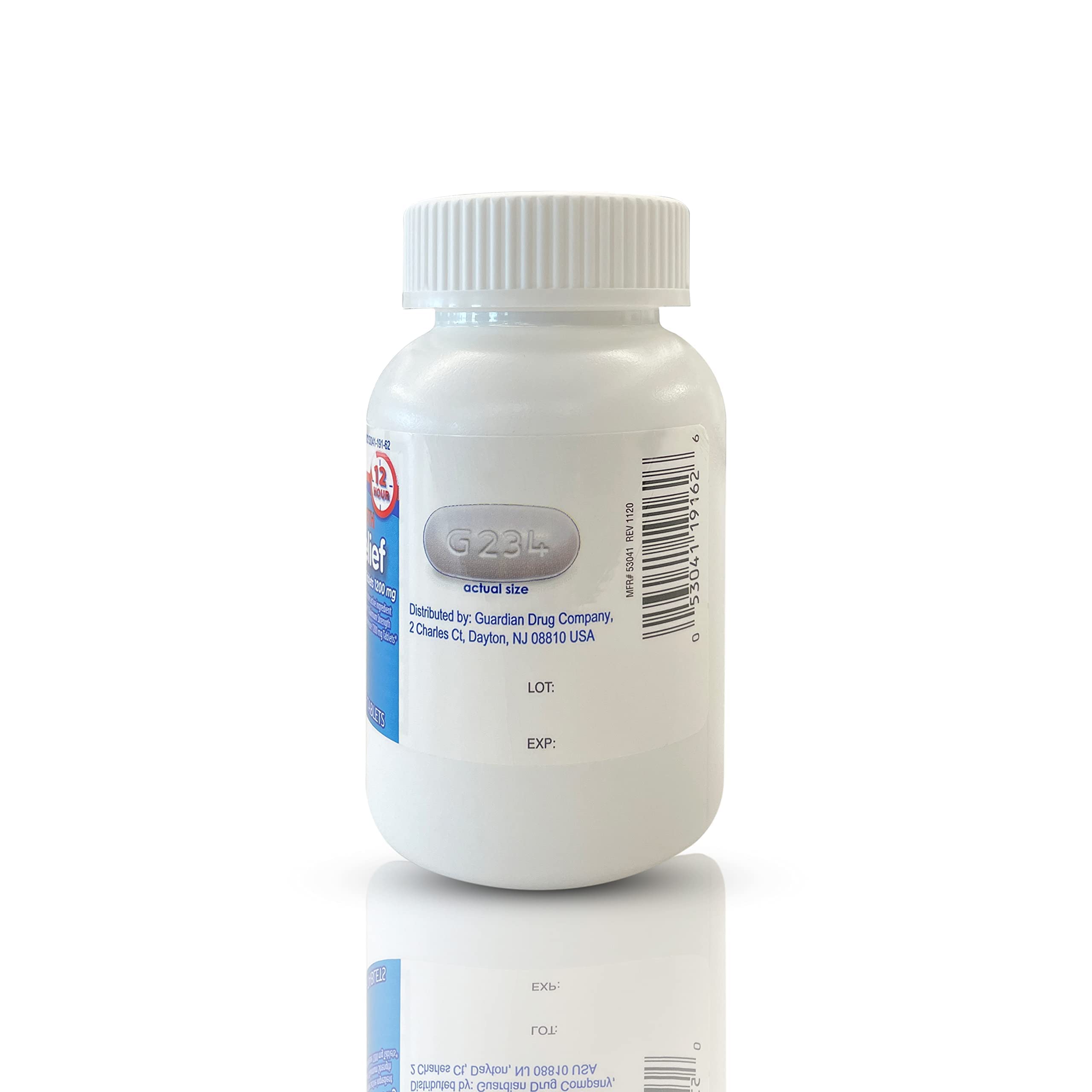 Guardian Mucus Relief 12 Hour (70 Count) Extended Release Guaifenesin, 1200mg Maximum Strength, Chest Congestion Expectorant Tab