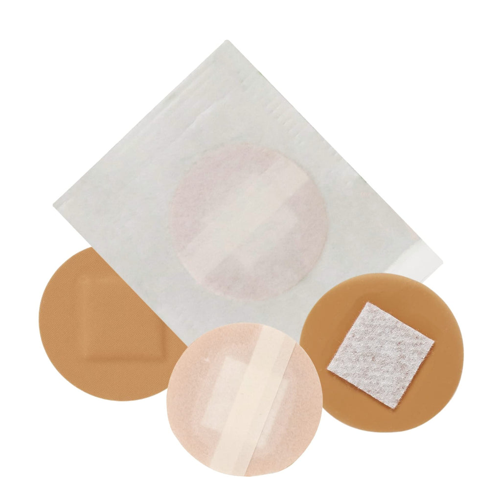 200 Spot Bandages - Small Sheer Plastic Adhesive Dot With Non-Stick Pad - Sterile Tiny Round 7/8 for Small Wounds, Pimples, Vacc
