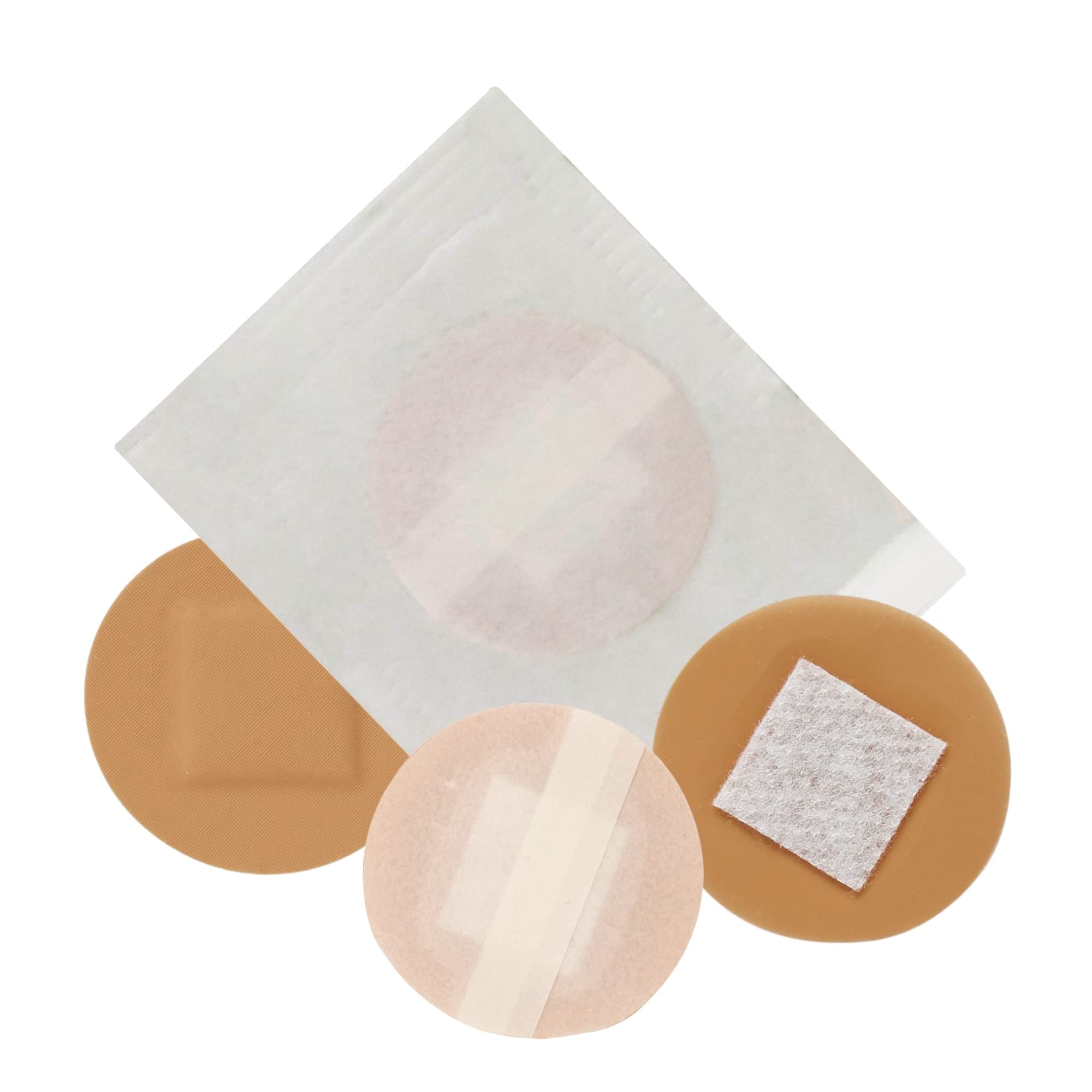 200 Spot Bandages - Small Sheer Plastic Adhesive Dot With Non-Stick Pad - Sterile Tiny Round 7/8 for Small Wounds, Pimples, Vacc