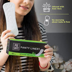 PEESAFE Panty Liners for Women Daily Use with Aloe Vera (Pack of 50 Liners)| Curvy Design for Extra Comfort | Cottony-Soft Surfa