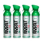 Boost Oxygen Large Natural 10 Liter Canister | Respiratory Support for Aerobic Recovery, Altitude, Performance and Health (4 Pac