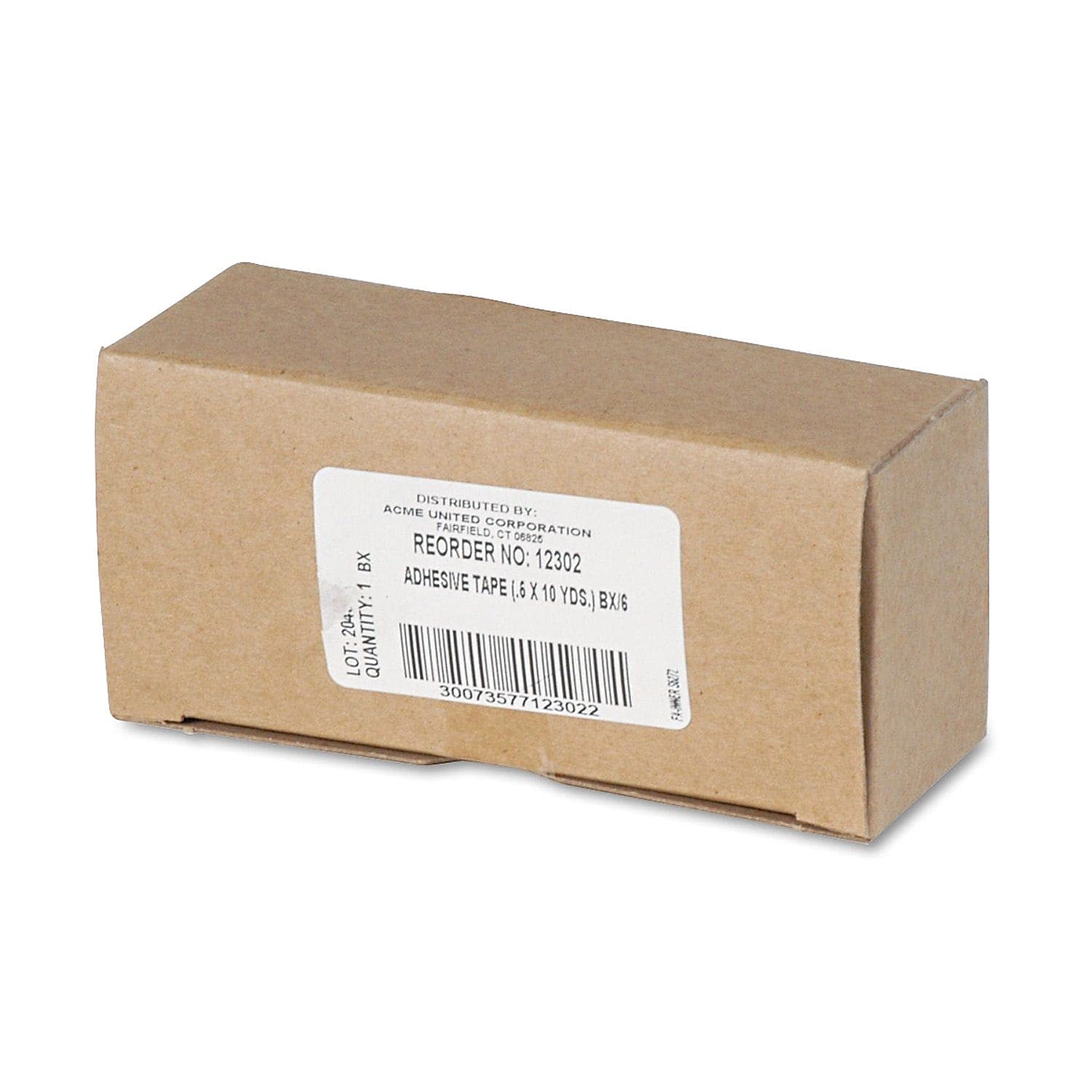 PhysiciansCare 12302 First Aid Adhesive Tape, 1/2-Inch x 10yds, 6 Rolls/Box
