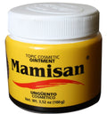 Unguento Mamisan 100 grams, Soybean oil, Petrolatum, Wax, Turpentine oil, Methyl Salicylate, Eucalyptus oil Fragrance, BHT, D&C 