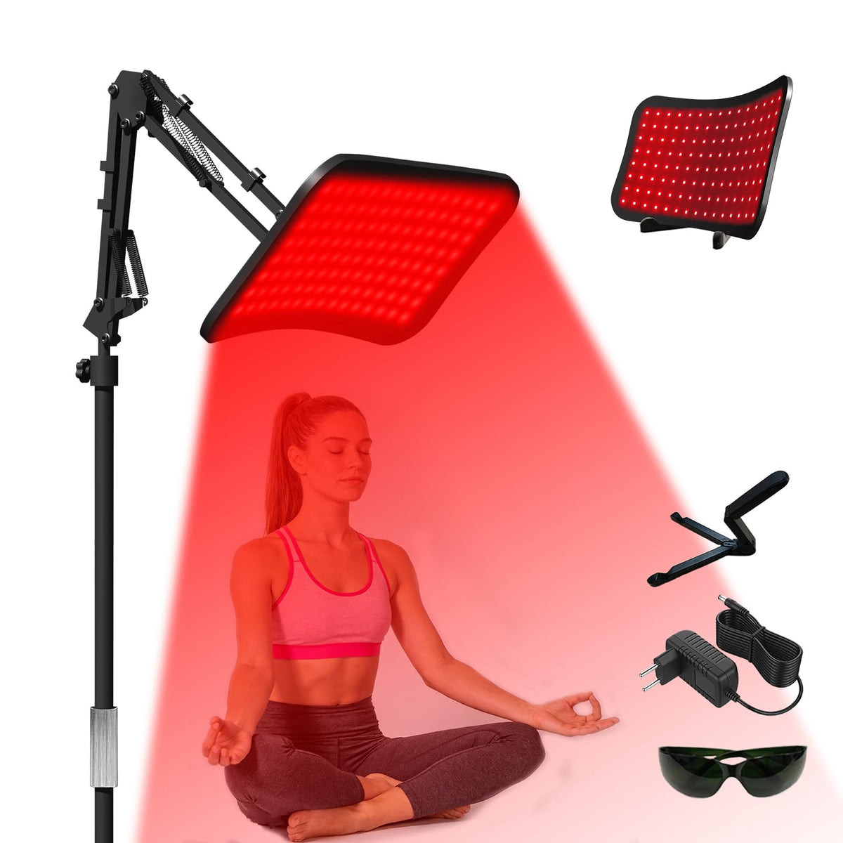Relith FullBody Red Light Therapy System  Curved Panel with Dual 660nm & 850nm LEDs, Home Wellness Kit